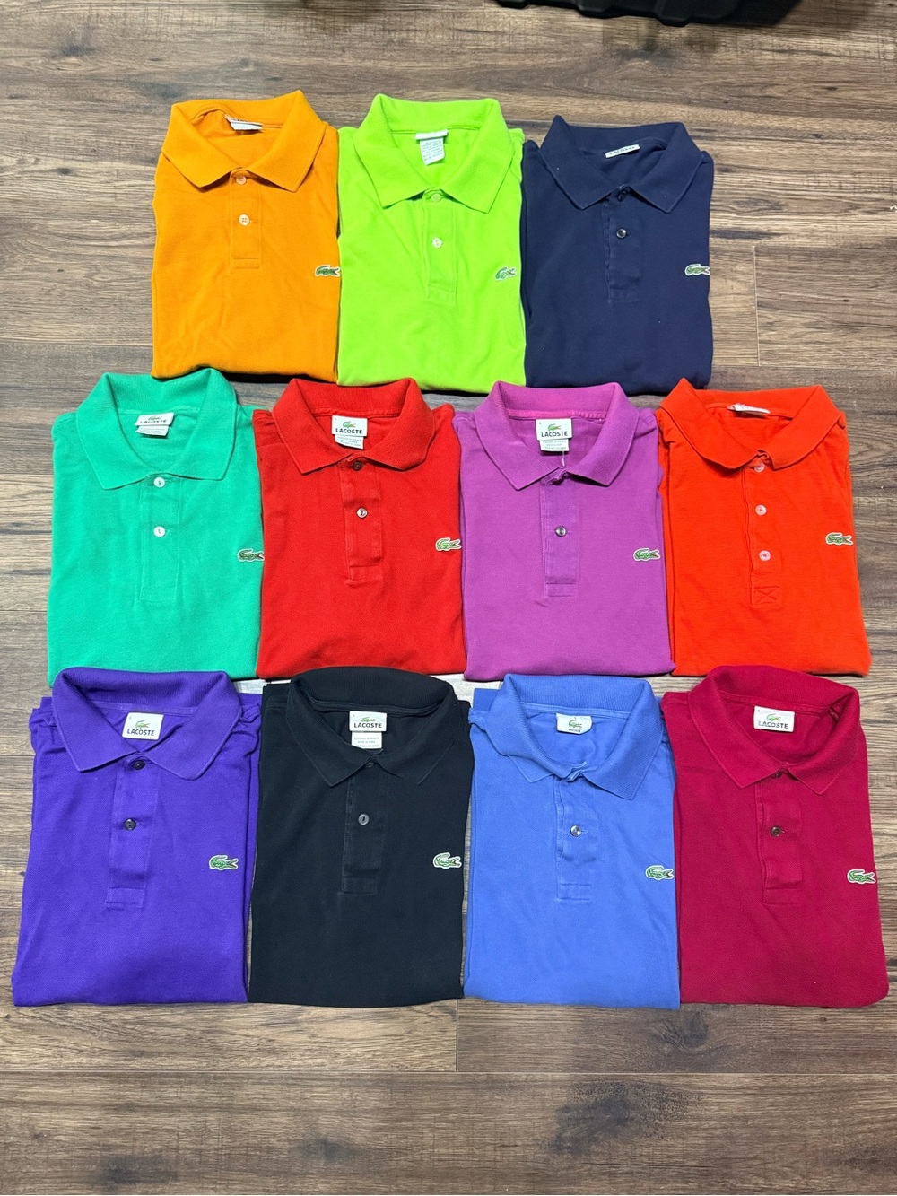 Bundle Lacoste Men's Polo Shirt Set in Bright Mixed Colors
